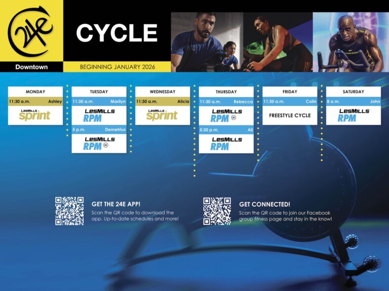 24e Downtown JANUARY 2026 18x24 schedule cycle